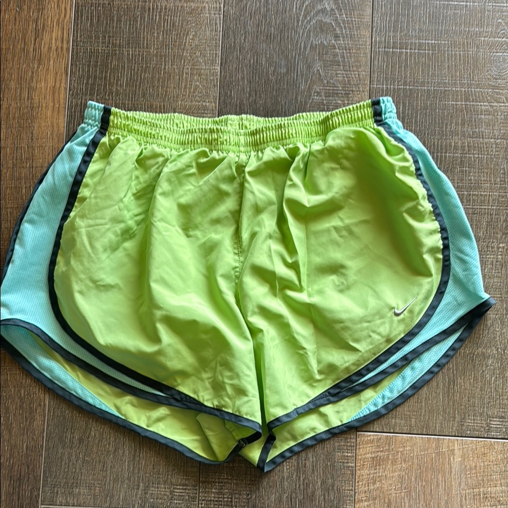 Nike Women's Lime Green Running Shorts
